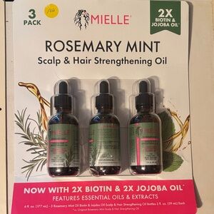 Mielle Rosemary Mint Scalp & Hair Strengthening Oil - 3 Pack